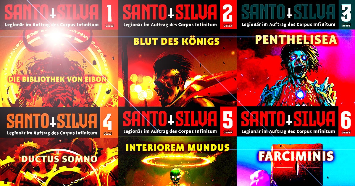 Santo Silva Heftserie - alle 6 Cover